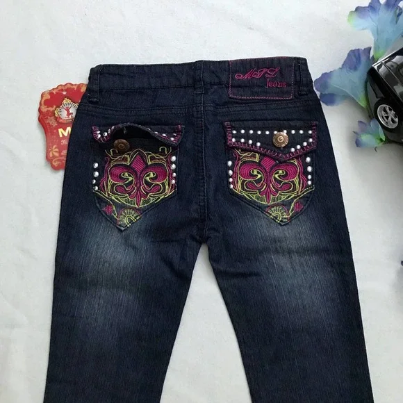 More To Love MTL NWT Straight Leg Jeans Girls Various Sizes - Picture 7 of 9